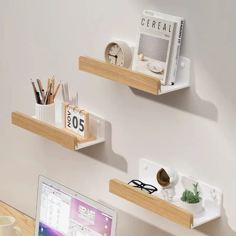 Wall Mounted Wooden Shelves