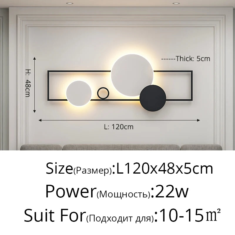 Creative Long Modern LED Wall Light