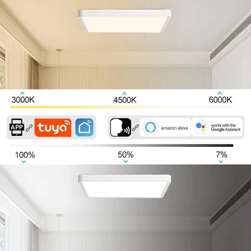 Smart LED Ceiling Lamp - App Voice Control Alexa/Google