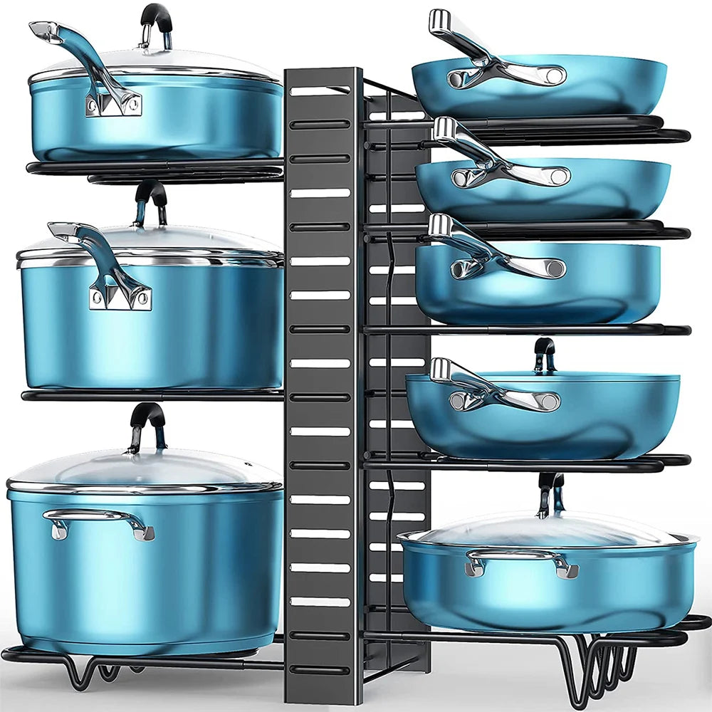 8 Tiers Adjustable Pan/ Pot Organiser